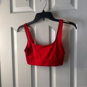 PINK Ultimate Medium Support Lightly Lined Wireless Sports Bra Red XS